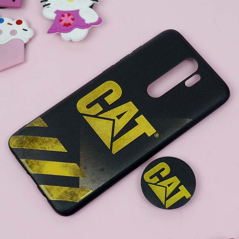 قاب فانتزی برجسته + پاپ سوکت طرح CAT شیائومی Redmi Note 8 Pro سری D