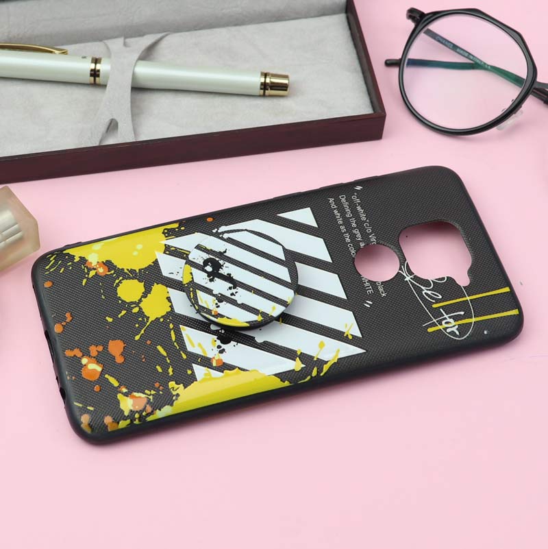 قاب فانتزی برجسته + پاپ سوکت کد۱۸ شیائومی Redmi Note 9