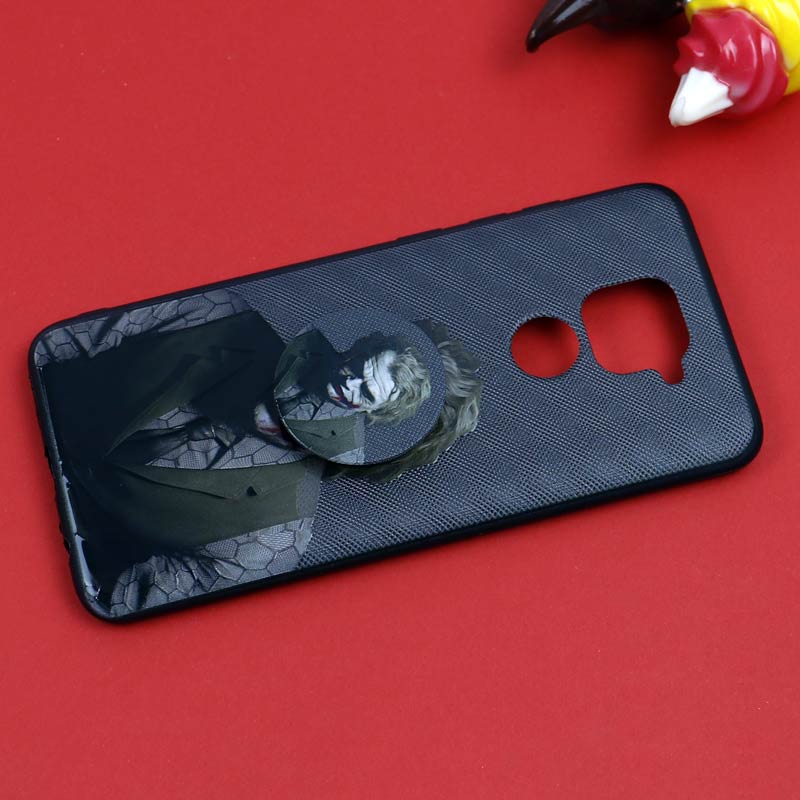 قاب فانتزی برجسته + پاپ سوکت طرح Joker آیفون شیائومی Redmi Note 9 سری D