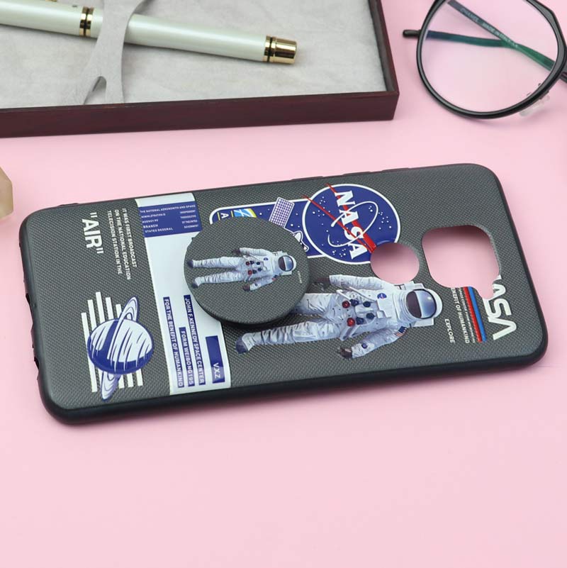 قاب فانتزی برجسته + پاپ سوکت کد۱۹ شیائومی Redmi Note 9