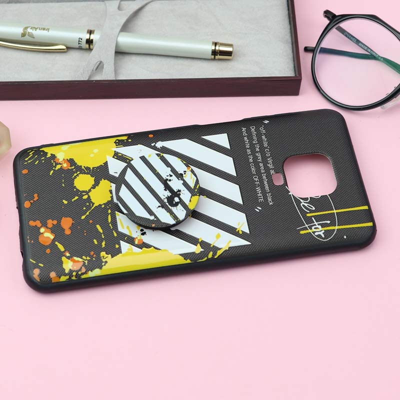 قاب فانتزی برجسته + پاپ سوکت کد۱۸ شیائومی Redmi Note 9s / Note 9 pro
