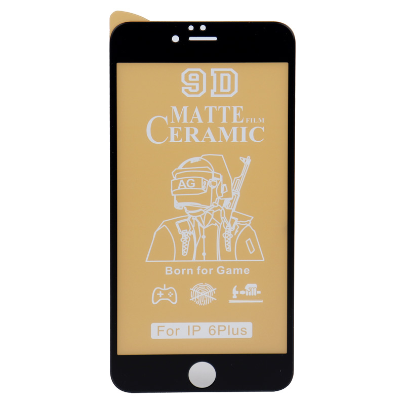 گلس سرامیکی مات iPhone 6 Plus مشکی