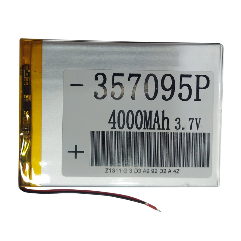 باتری لیتیوم ۴۰۰۰mAh 95*70*3.5mm 357095P