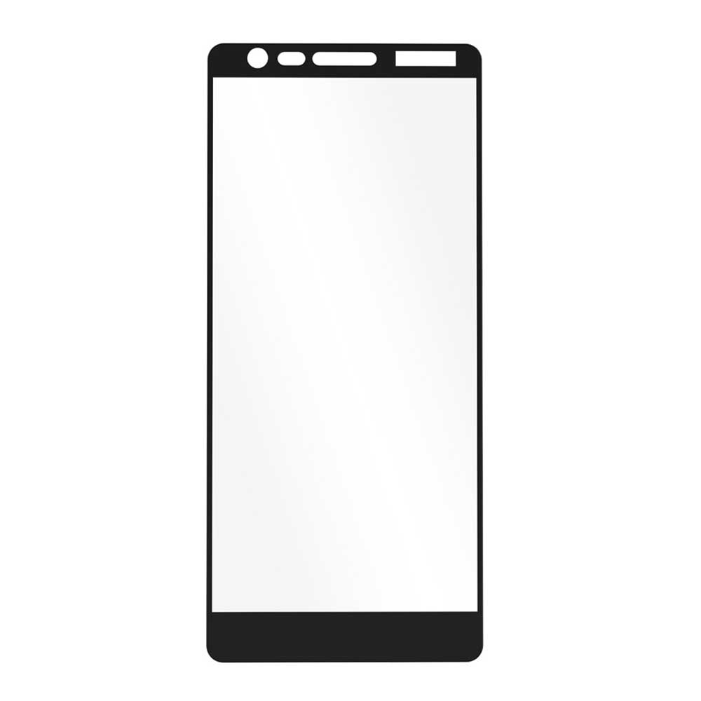 گلس تمام چسب Nokia 3.1 مشکی