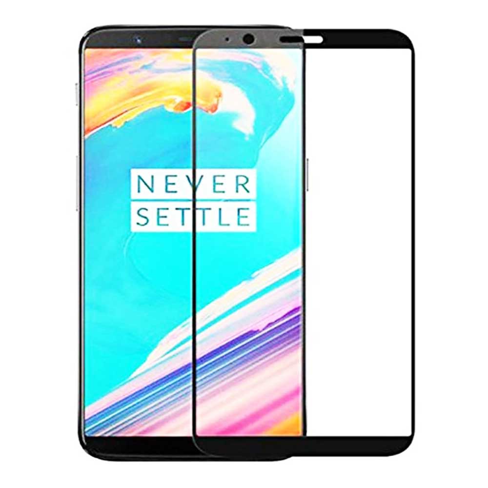 گلس تمام چسب OnePlus 5T مشکی