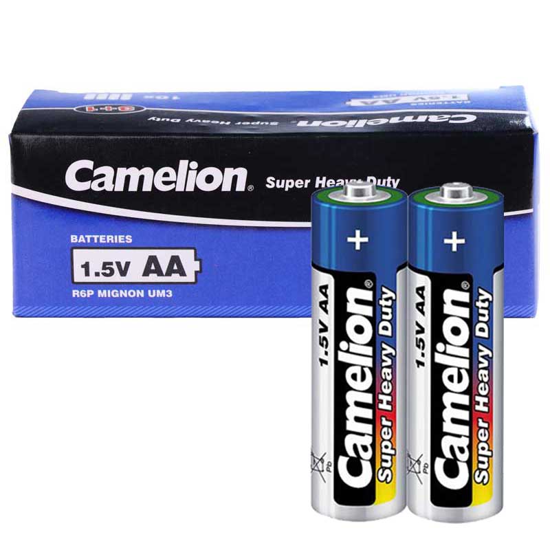باتری دوتایی قلمی Camelion Super Heavy Duty 1.5V AA بسته 20 عددی شرینک