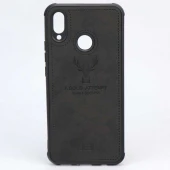 قاب چرمی طرح گوزن Huawei Nova 3i مشکی