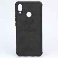 قاب چرمی طرح گوزن Huawei Nova 3i مشکی