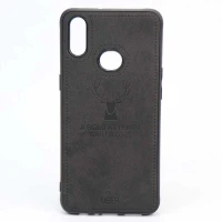 قاب چرمی طرح گوزن Samsung A10s مشکی