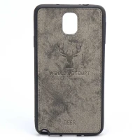 قاب چرمی طرح گوزن Samsung Note 3 خاکستری