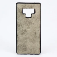 قاب چرمی طرح گوزن Samsung Note 9 طوسی