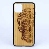 قاب طرحدار چوبی Bomboo کد۸ آیفون iPhone 11 Pro Max