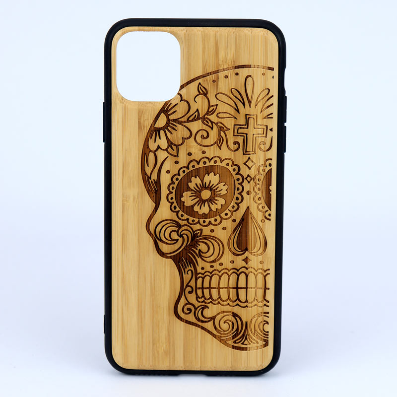قاب طرحدار چوبی Bomboo کد۸ آیفون iPhone 11 Pro Max