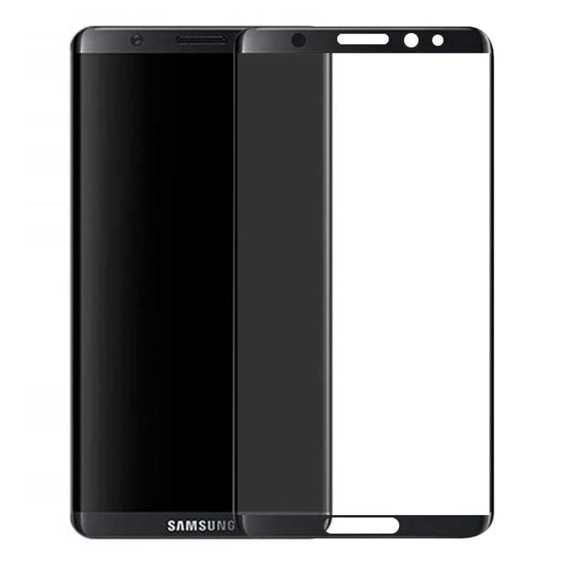 گلس تمام چسب Full Cover 3D Samsung Galaxy S8 Plus مشکی