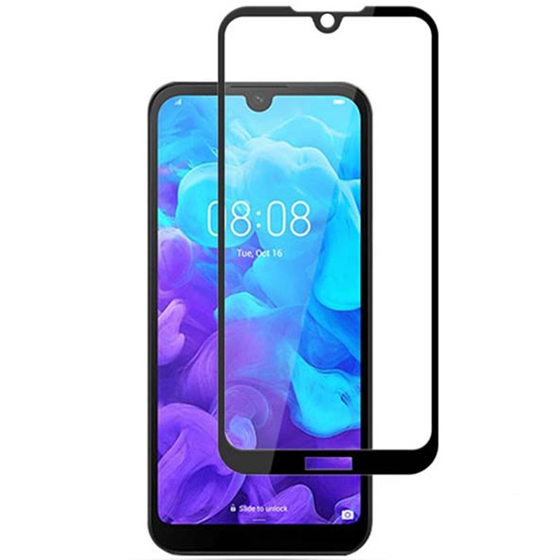 گلس تمام چسب Huawei Y5 2019 مشکی