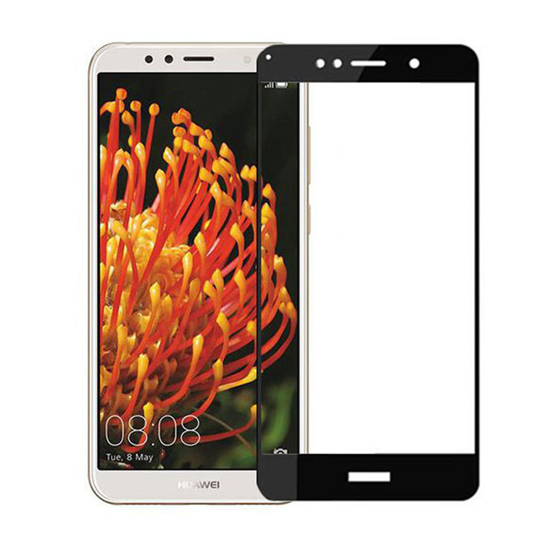 گلس تمام چسب Huawei Y6 2018 مشکی