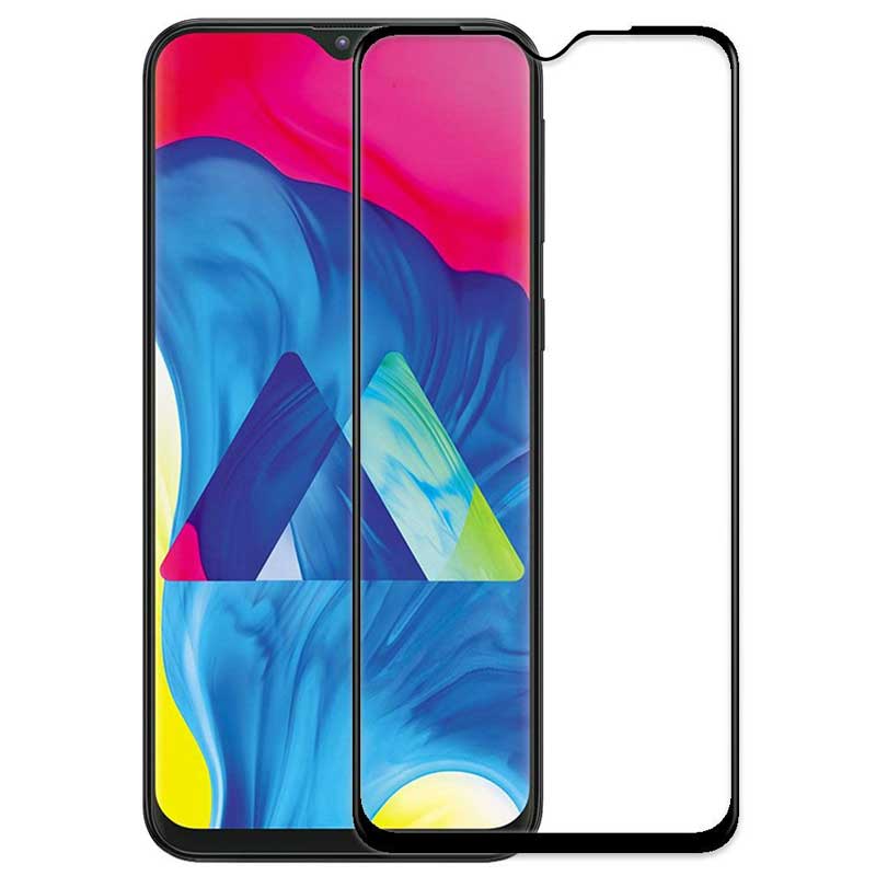 گلس تمام چسب Samsung M10 مشکی