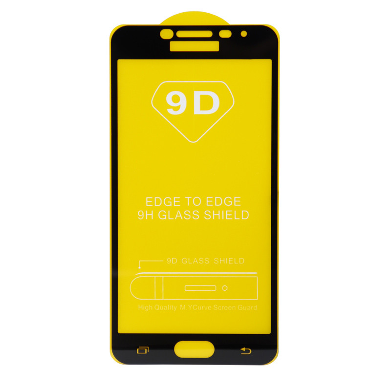 گلس فول تمام چسب Samsung C5 Pro مشکی