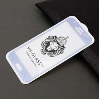 گلس تمام چسب سامسونگ J3 Pro آبی