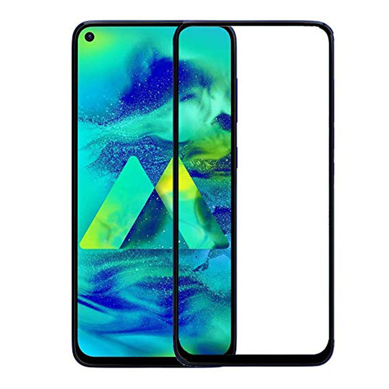گلس تمام چسب Samsung M40 مشکی