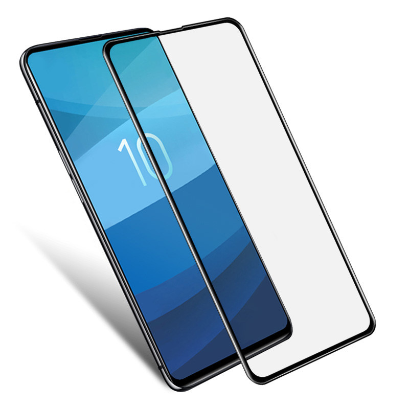 گلس فول تمام چسب Samsung S10e مشکی