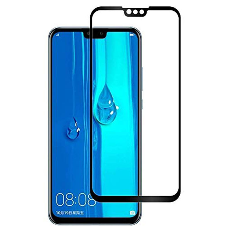 گلس فول تمام چسب Huawei Y9 2019 مشکی