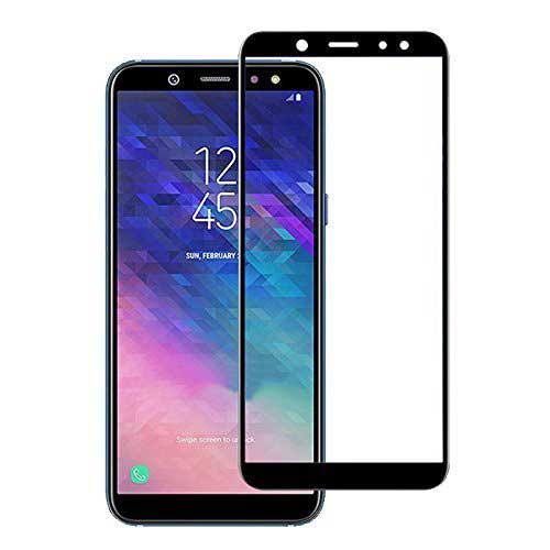 گلس شیشه ای تمام چسب Samsung Galaxy A6 Plus