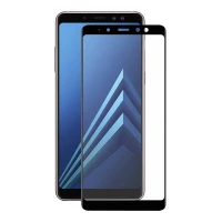 گلس شیشه ای تمام چسب Samsung A8 Plus 2018