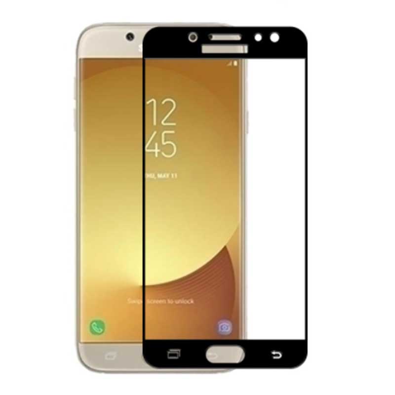 گلس شیشه ای تمام چسب Samsung Galaxy J7 Pro
