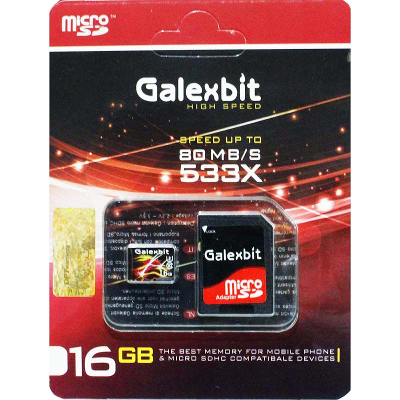 رم میکرو ۱۶ گیگ گلکس بیت Galexbit U1 80MB/s