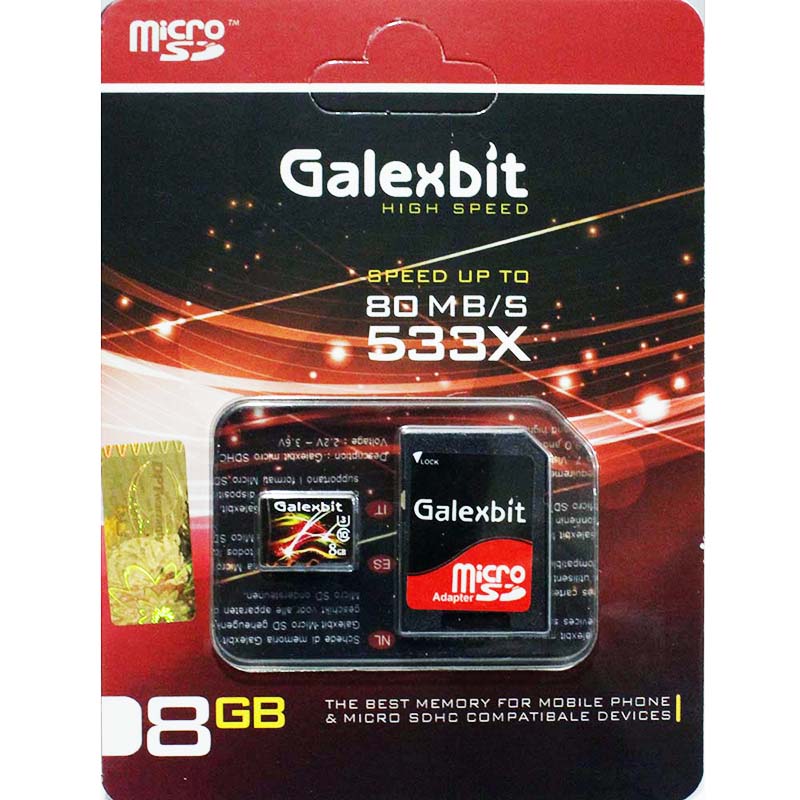 رم میکرو ۸ گیگ گلکس بیت Galexbit U1 80MB/s