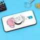 قاب فانتزی برجسته + پاپ سوکت طرح گربه سامسونگ J7 Pro سری D