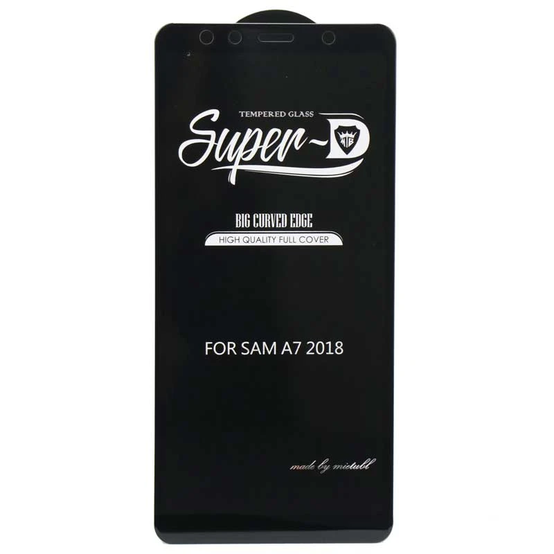 گلس SUPER D سامسونگ A7 2018 مشکی