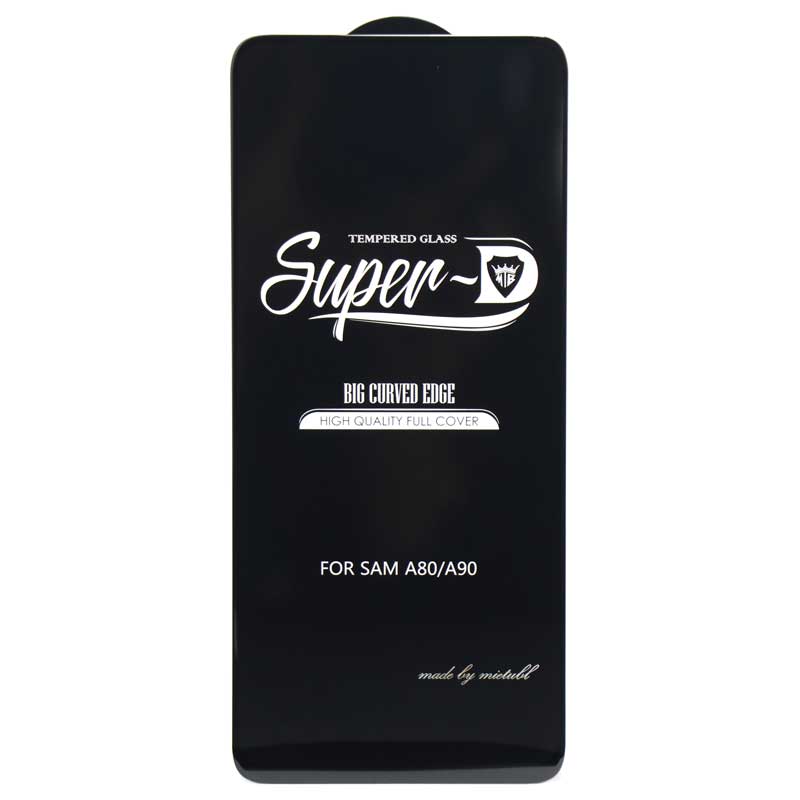 گلس SUPER D سامسونگ A80/A90 مشکی