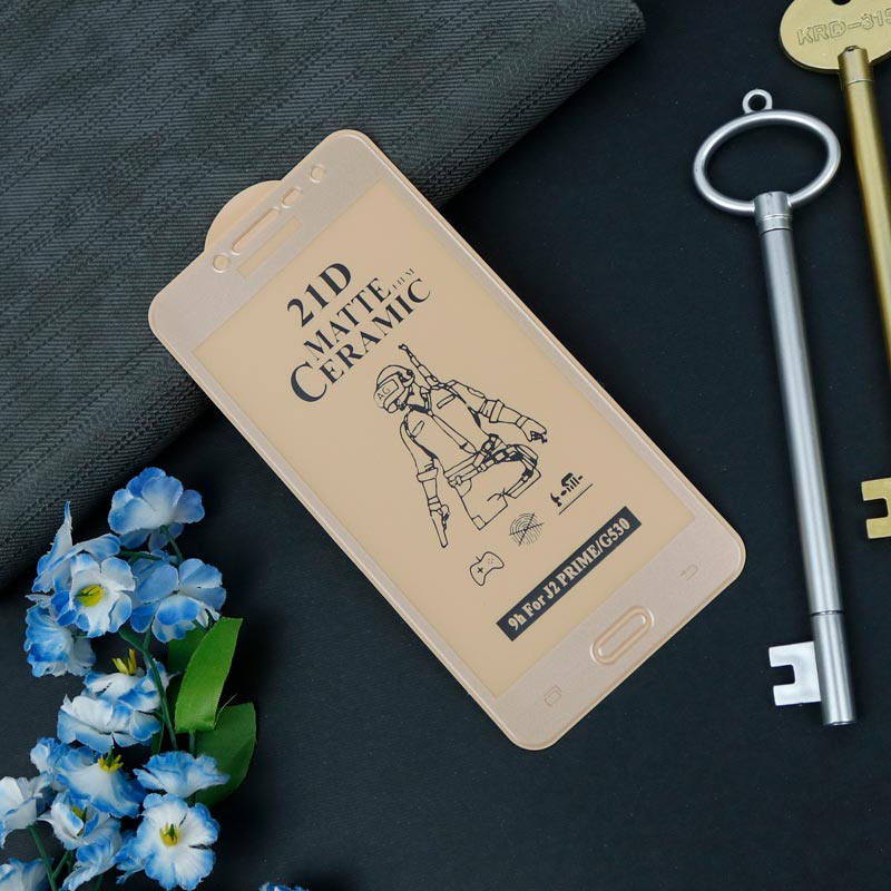 گلس سرامیکی مات Samsung Galaxy J2 Prime طلایی