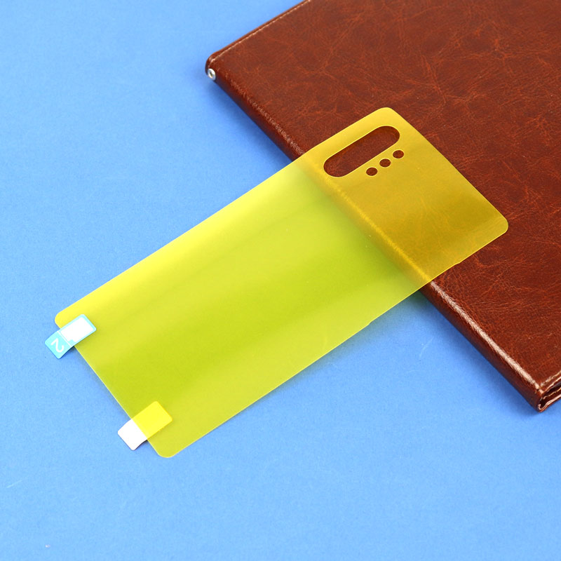 برچسب پشت تمام چسب زرد Samsung Note 10 Plus