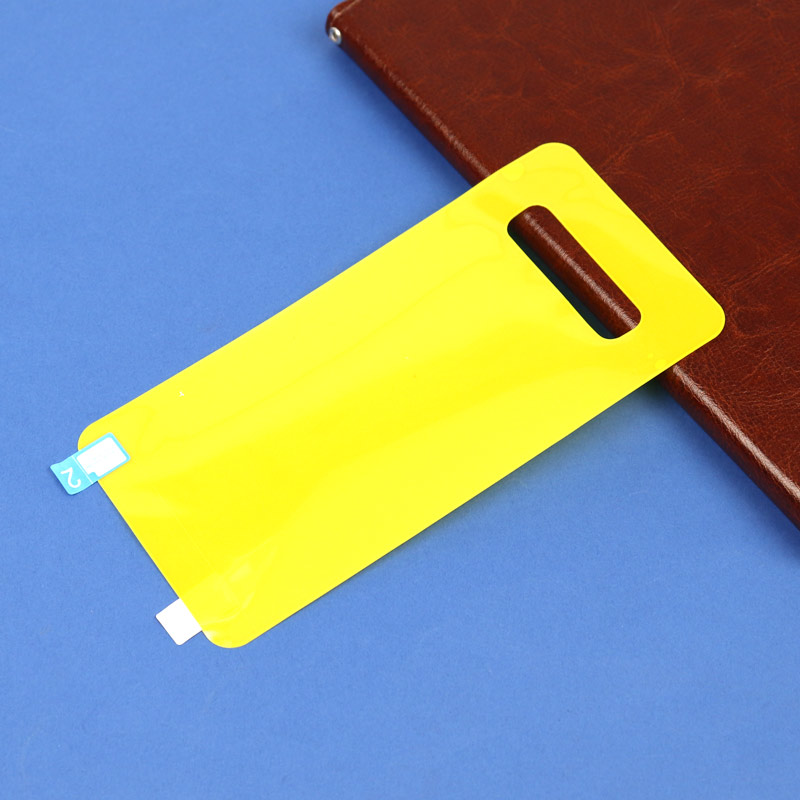 برچسب پشت تمام چسب زرد Samsung S10 Plus