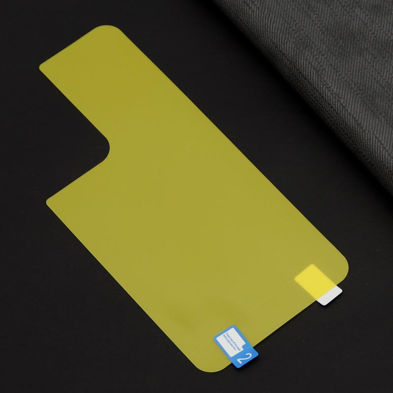 برچسب پشت تمام چسب زرد Samsung S21 Ultra