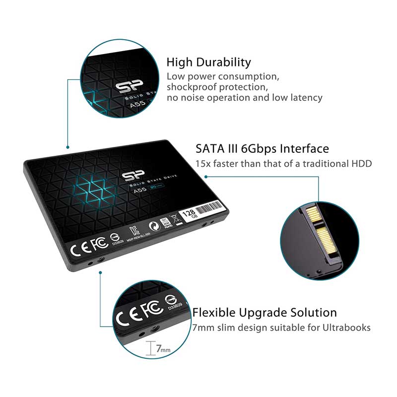 حافظه SSD سیلیکون پاور Silicon Power Ace A55 SATA3.0 256GB