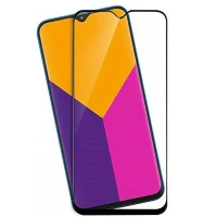 گلس تمام چسب Samsung M20 مشکی