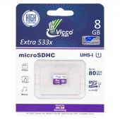 رم میکرو ۸ گیگ ویکومن Vicco Extra U1 80MB/s بدون خشاب