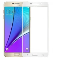 گلس تمام چسب سامسونگ A7 2016 سفید