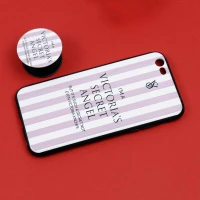 قاب فانتزی برجسته + پاپ سوکت طرح ویکتوریا iPhone 6/6s سری D