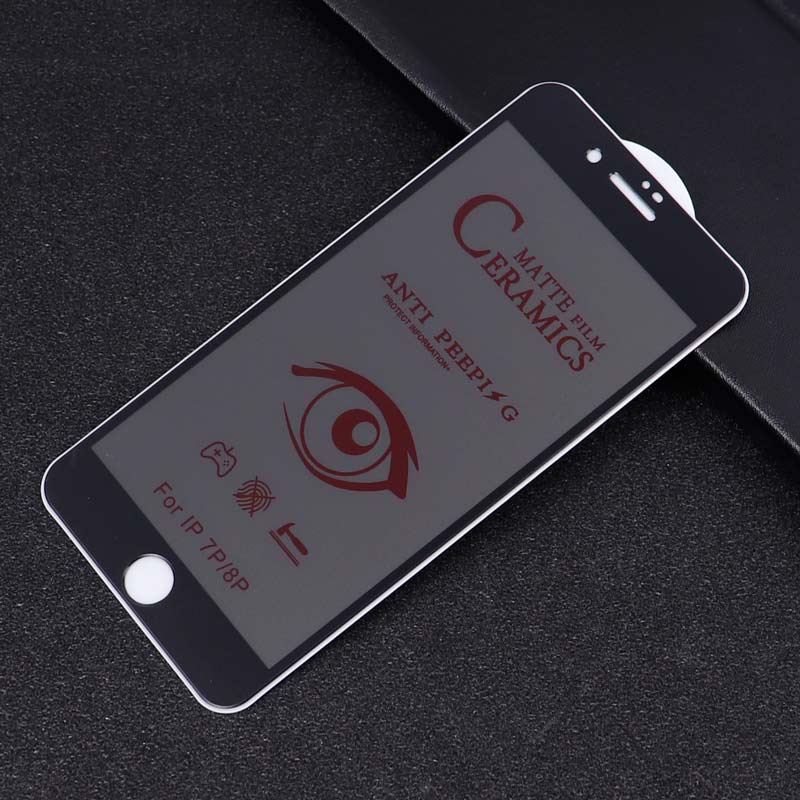 برچسب سرامیکی Privacy مات iPhone 7 Plus / 8 Plus مشکی
