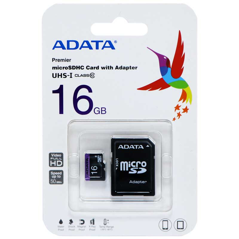 رم میکرو 16 گیگ ای دیتا ADATA RA1 U1 50MB/s + خشاب