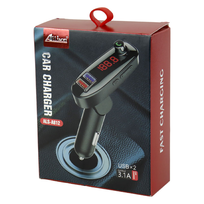 FM Player بلوتوثی + شارژر فندکی Allison ALS-A812