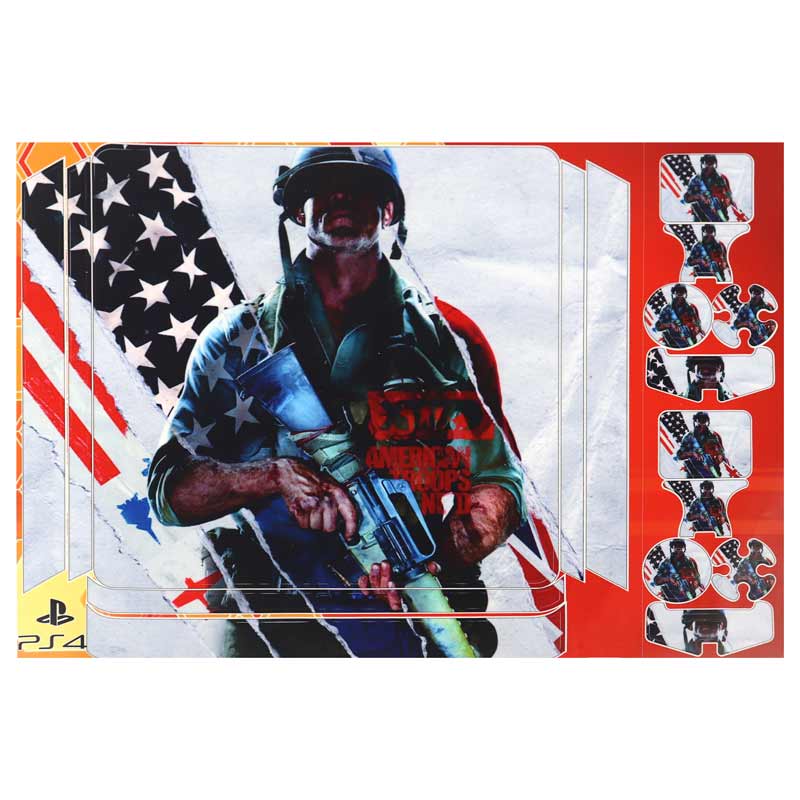 اسکین پلی استیشن 4 اسلیم طرح Call Of Duty American Troops