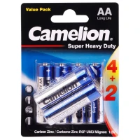 پک 2+4 باتری قلمی Camelion Super Heavy Duty 1.5V AA