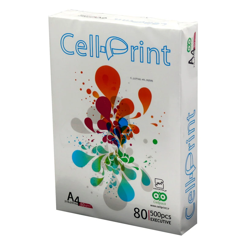 کاغذ A4 سل پرینت 80 گرم بسته 500 عددی