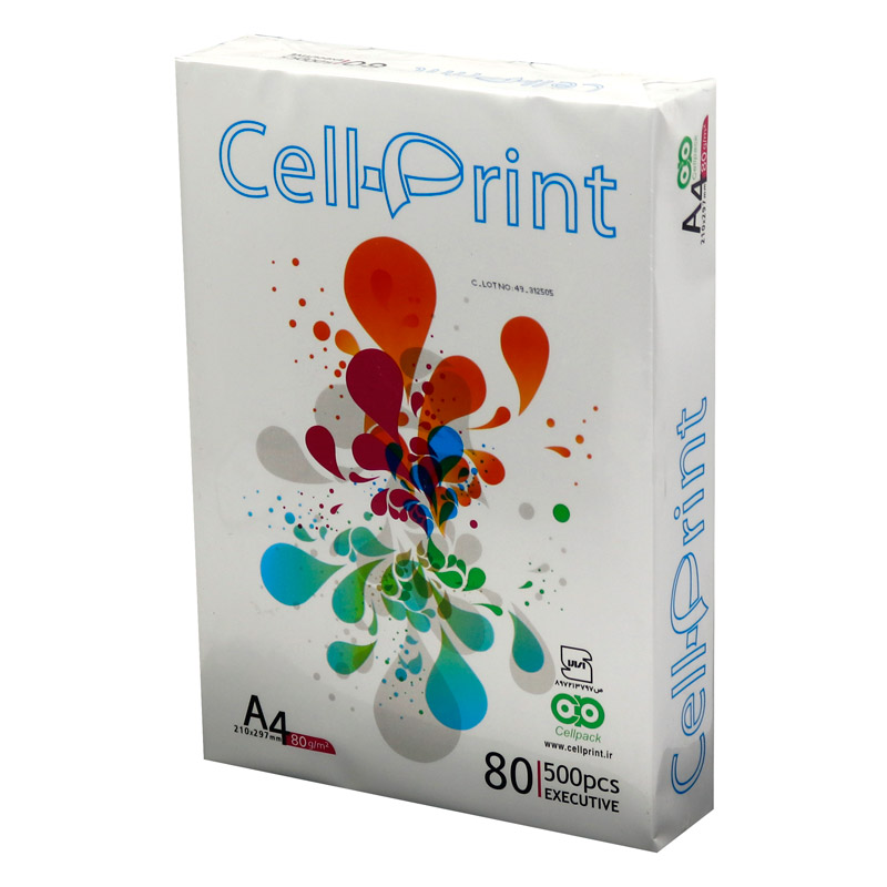 کاغذ Cellprint 80g A4 بسته 500 عددی